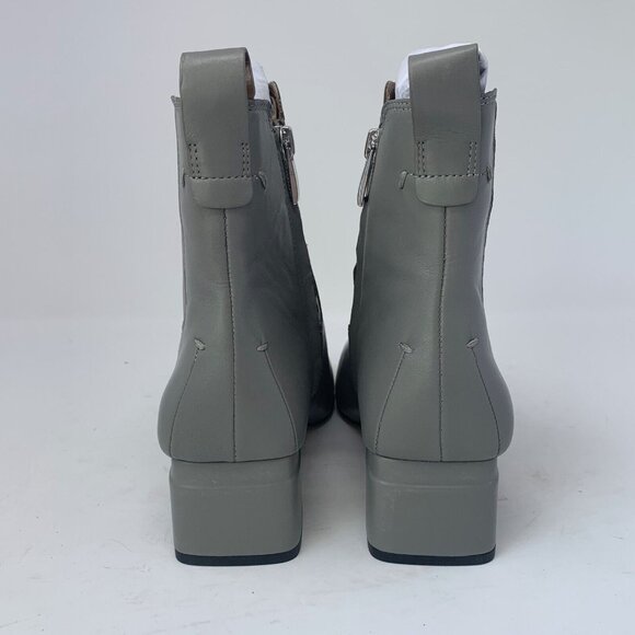 Franco Sarto L-Waxton H7349L3 Chelsea Boots Women 7 W Gray Leather Side Zip 0745 - Picture 5 of 10